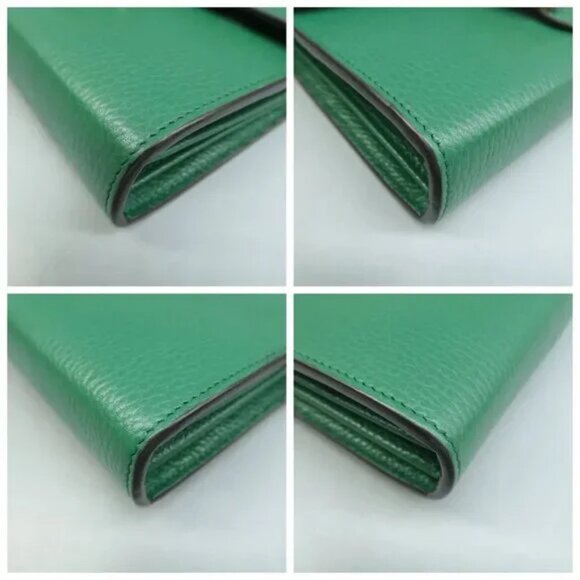 100% Authentic GUCCI Dionysus Chain Wallet Green Leather Shoulder Bag - Picture 5 of 12